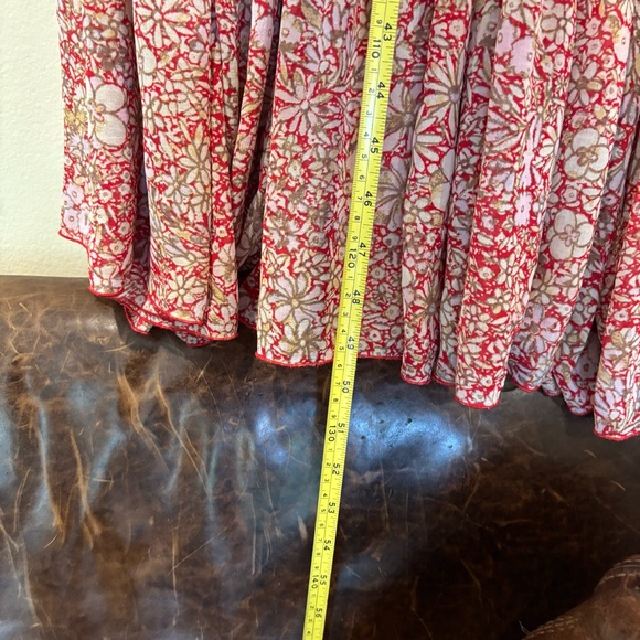 Free People Feeling Groovy  Red Maxi Dress Red (No Slip) SP - Picture 13 of 13